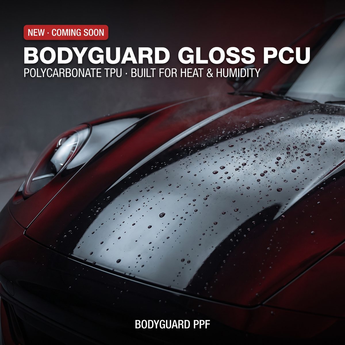 Bodyguard Gloss PCU — folia PPF na bazie poliwęglanowego TPU, odporna na upał i wilgoć